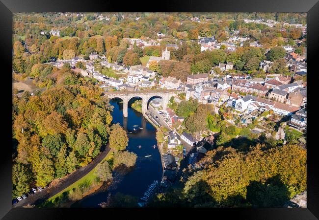 Knaresborough From The Air Framed Print by Apollo Aerial Photography