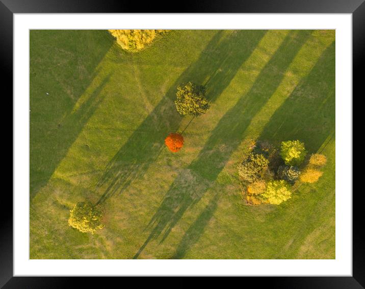 A Speck of Orange Framed Mounted Print by Apollo Aerial Photography