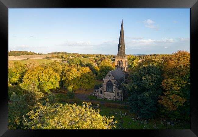 Wentworth Church Framed Print by Apollo Aerial Photography