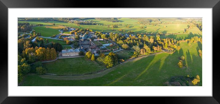 Cannon Hall and Grounds Framed Mounted Print by Apollo Aerial Photography