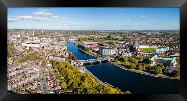 Nottingham Trent Framed Print by Apollo Aerial Photography