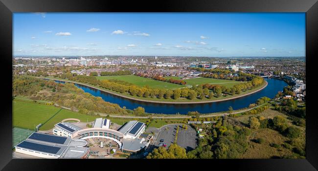 Nottingham and The River Trent Framed Print by Apollo Aerial Photography