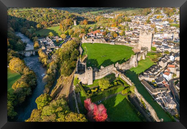 Richmond Castle Framed Print by Apollo Aerial Photography