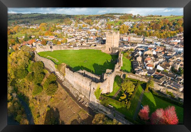 Richmond Castle Framed Print by Apollo Aerial Photography