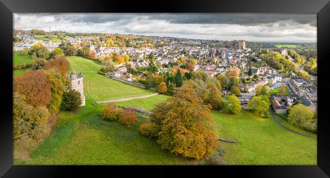 The Culloden Tower and Richmond Framed Print by Apollo Aerial Photography