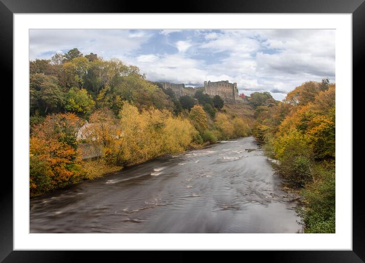 Richmond Castle Framed Mounted Print by Apollo Aerial Photography