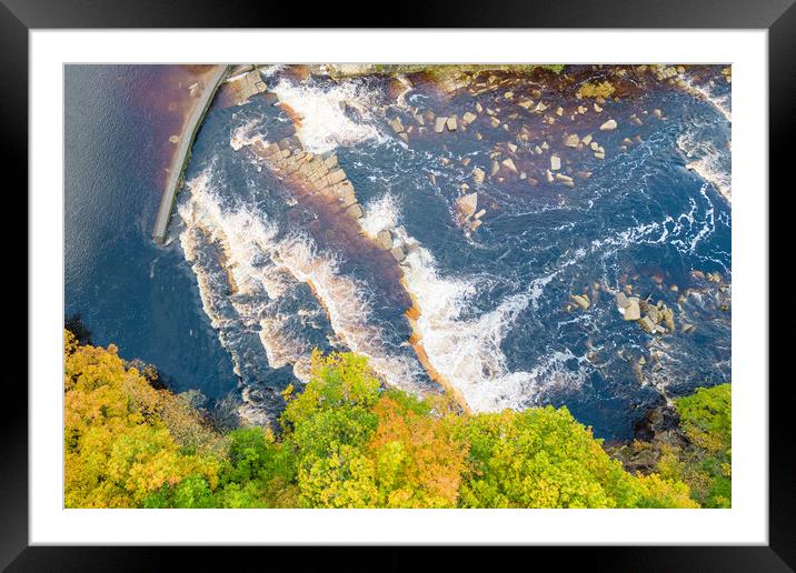 Richmond Falls From Above Framed Mounted Print by Apollo Aerial Photography