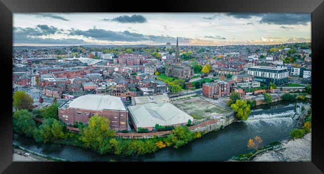 Rotherham South Yorkshire Framed Print by Apollo Aerial Photography