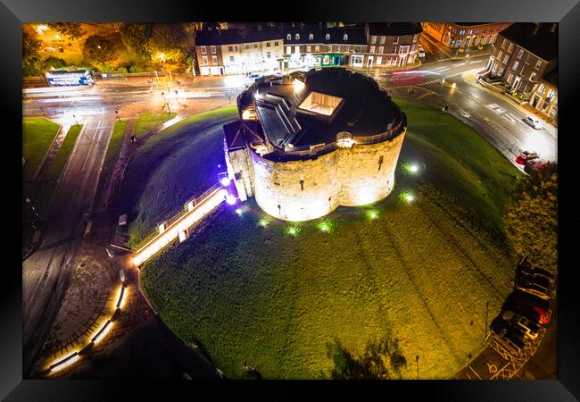 Cliffords Tower York Castle Framed Print by Apollo Aerial Photography