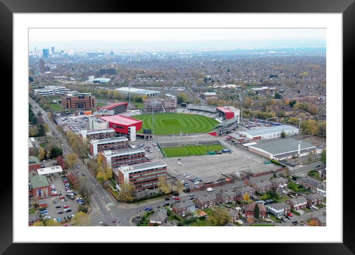 Emirates Old Trafford Framed Mounted Print by Apollo Aerial Photography