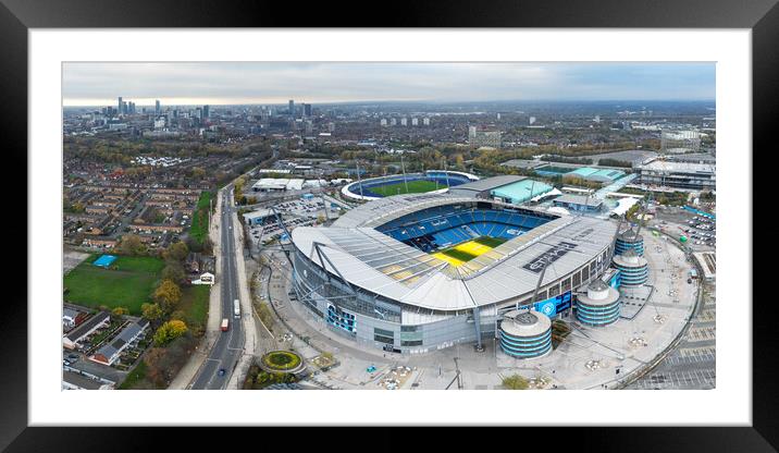 Etihad Stadium Framed Mounted Print by Apollo Aerial Photography