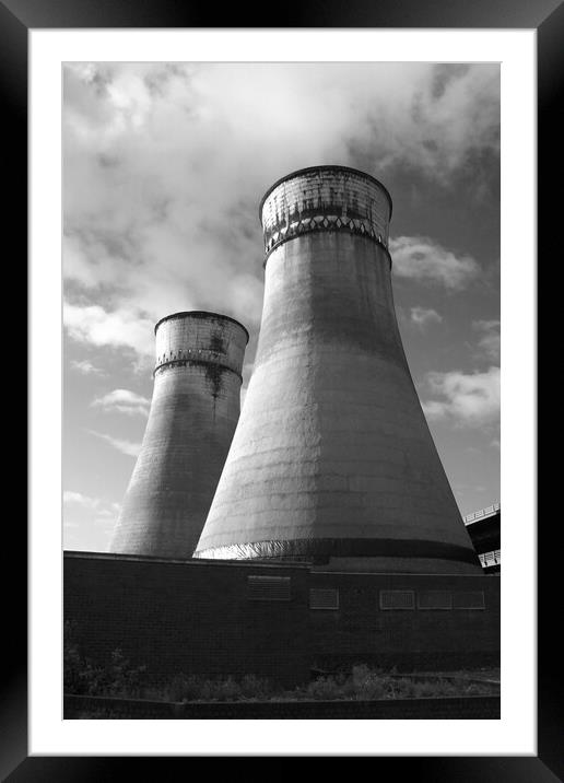 Tinsley Cooling Towers Framed Mounted Print by Apollo Aerial Photography