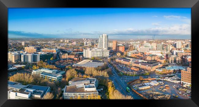 Leeds City  Framed Print by Apollo Aerial Photography