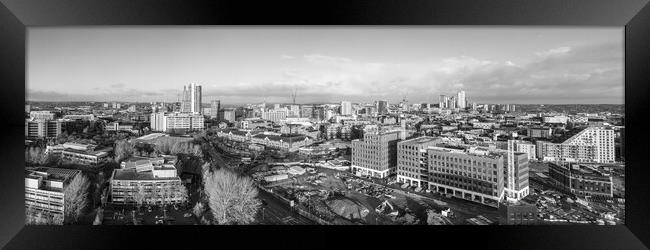 Leeds City Skyline Framed Print by Apollo Aerial Photography