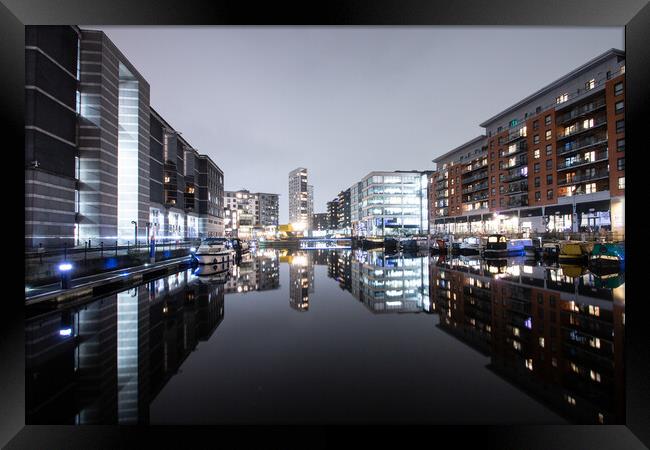 Leeds Dock Framed Print by Apollo Aerial Photography