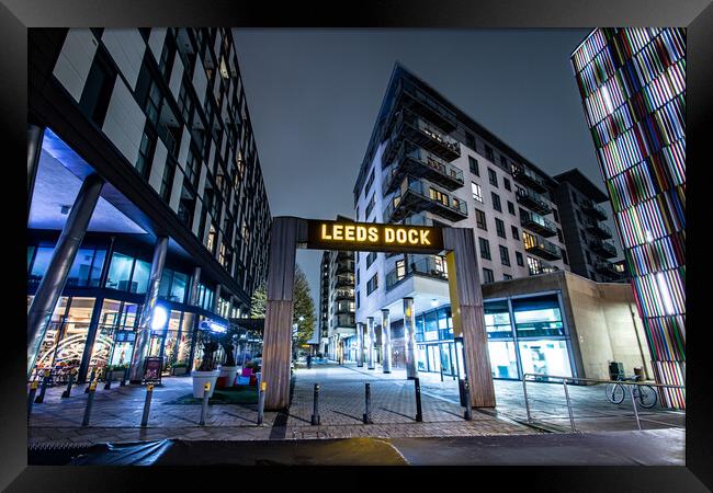 Leeds Dock Framed Print by Apollo Aerial Photography