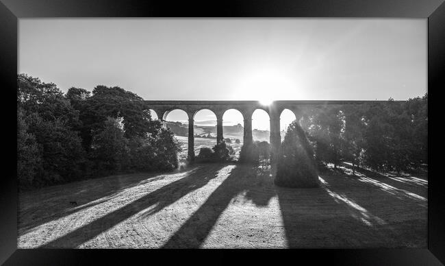 Penistone Viaduct Framed Print by Apollo Aerial Photography