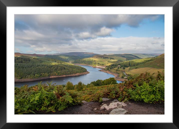 Ladybower & Derwent Valley Framed Mounted Print by Apollo Aerial Photography