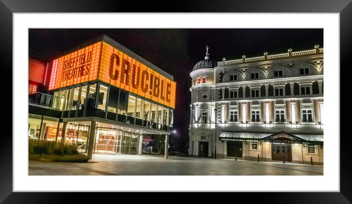 The Crucible and Lyceum Theatre  Framed Mounted Print by Apollo Aerial Photography