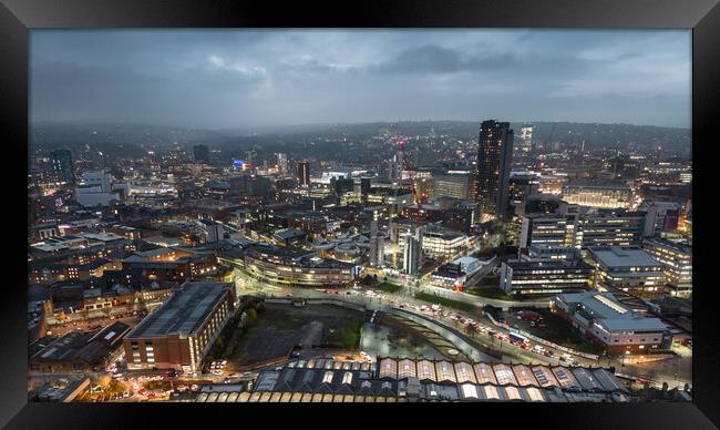 Sheffield Panorama Framed Print by Apollo Aerial Photography