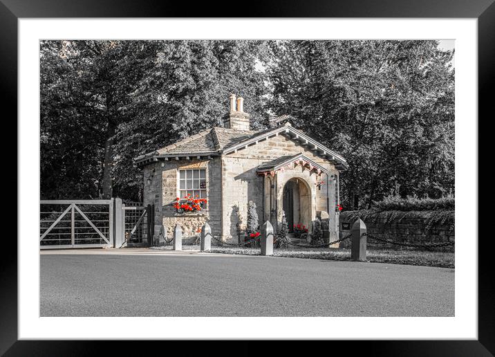 The Octagon Lodge Framed Mounted Print by Apollo Aerial Photography