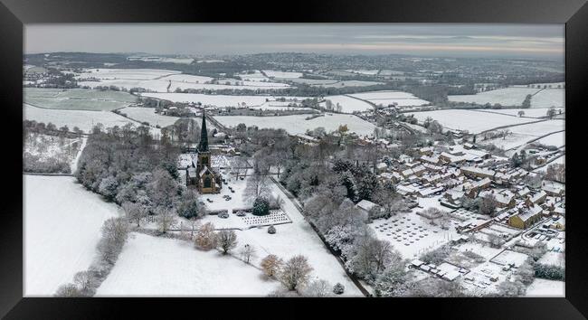 Wentworth Winter Framed Print by Apollo Aerial Photography