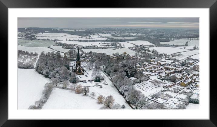 Wentworth Winter Framed Mounted Print by Apollo Aerial Photography