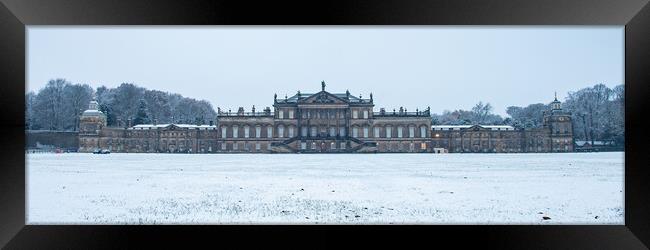 Wentworth Woodhouse Winter Framed Print by Apollo Aerial Photography