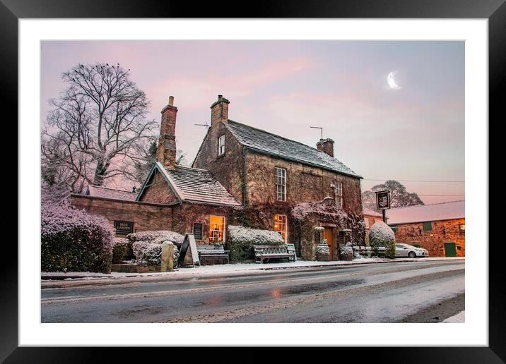 The Rockingham in Winter Framed Mounted Print by Apollo Aerial Photography