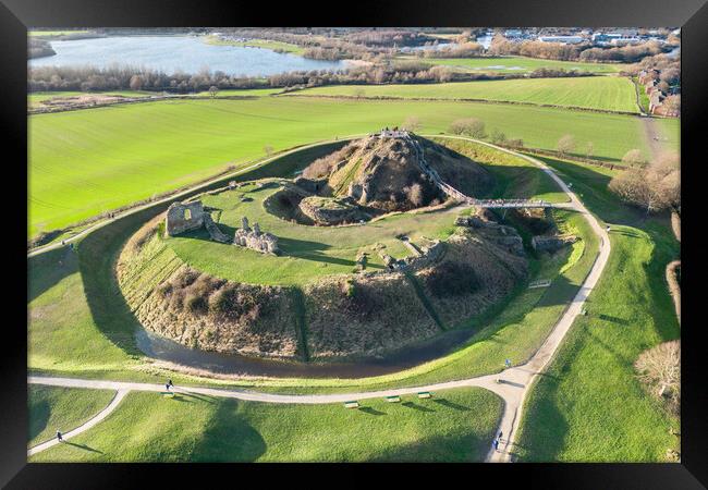 Sandal Castle Framed Print by Apollo Aerial Photography