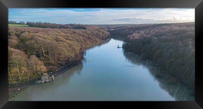Newmillerdam Panoramic Framed Print by Apollo Aerial Photography