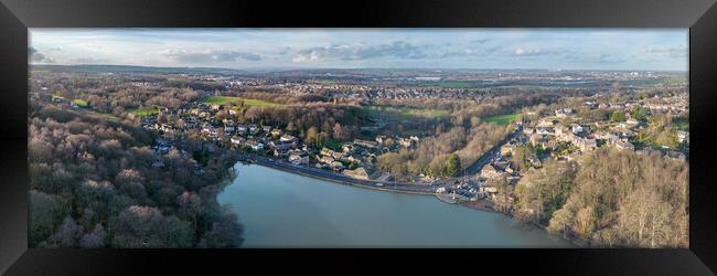 Newmillerdam Wakefield Framed Print by Apollo Aerial Photography