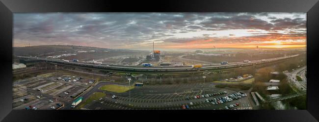 The Tinsley Viaduct Framed Print by Apollo Aerial Photography