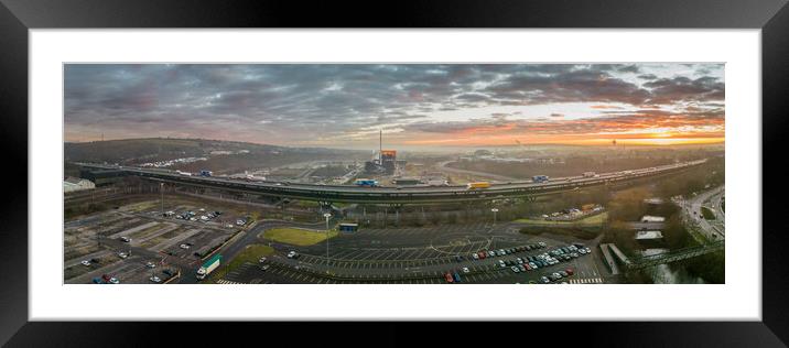 The Tinsley Viaduct Framed Mounted Print by Apollo Aerial Photography