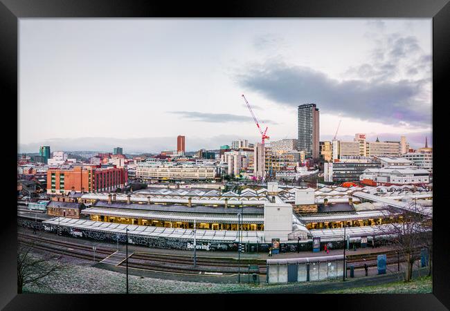 Sheffield Cityscape Framed Print by Apollo Aerial Photography