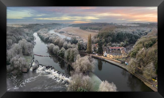 Sprotbrough Sunrise Framed Print by Apollo Aerial Photography