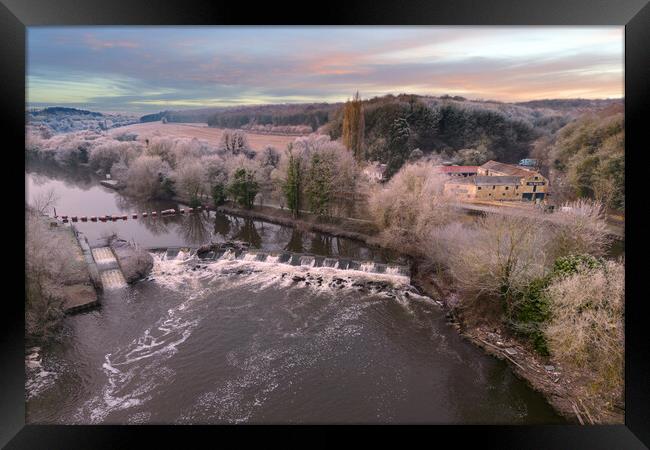 Sprotbrough Sunrise Framed Print by Apollo Aerial Photography