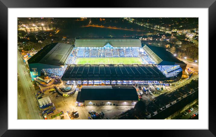 Hillsborough Football Stadium Framed Mounted Print by Apollo Aerial Photography