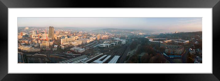 Sheffield Skyline Framed Mounted Print by Apollo Aerial Photography