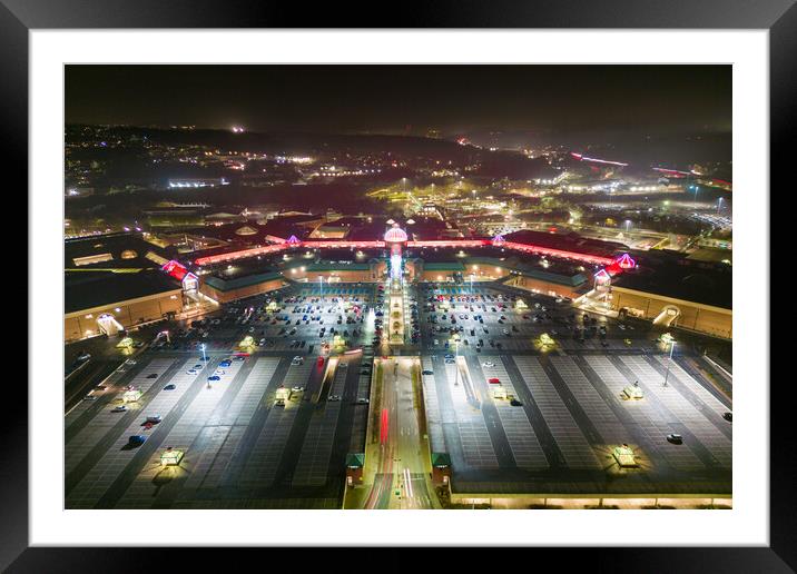 Meadowhall Shopping Centre Framed Mounted Print by Apollo Aerial Photography