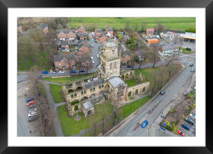 All Saints Church Pontefract Framed Mounted Print by Apollo Aerial Photography
