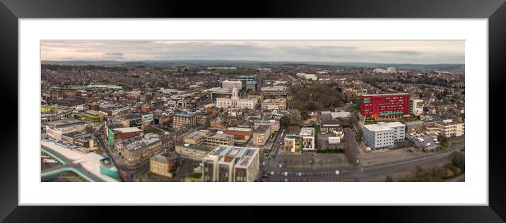 Barnsley Cityscape Framed Mounted Print by Apollo Aerial Photography