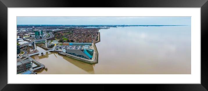 The Deep on the Estuary Framed Mounted Print by Apollo Aerial Photography