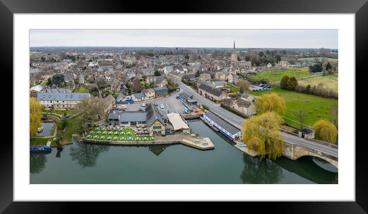 Lechlade on Thames Framed Mounted Print by Apollo Aerial Photography