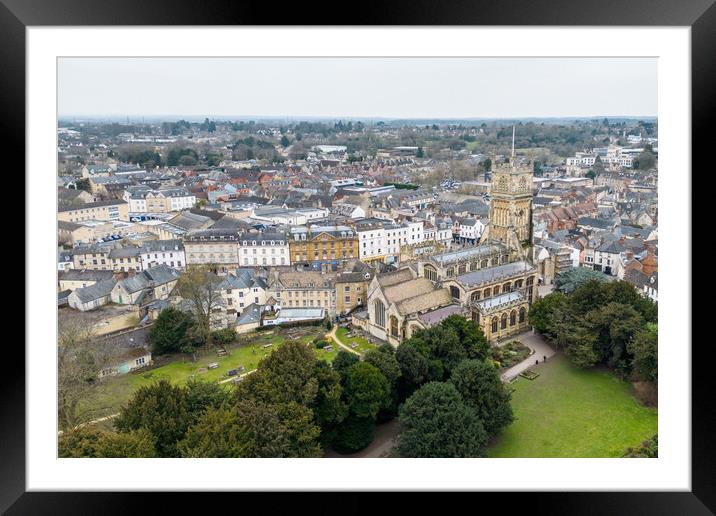 Cirencester From The Air Framed Mounted Print by Apollo Aerial Photography