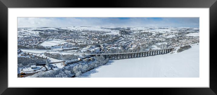 Penistone Viaduct Framed Mounted Print by Apollo Aerial Photography