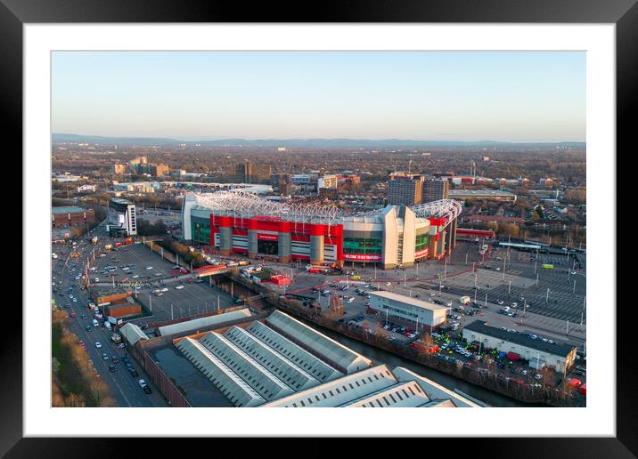 Old Trafford Manchester Framed Mounted Print by Apollo Aerial Photography