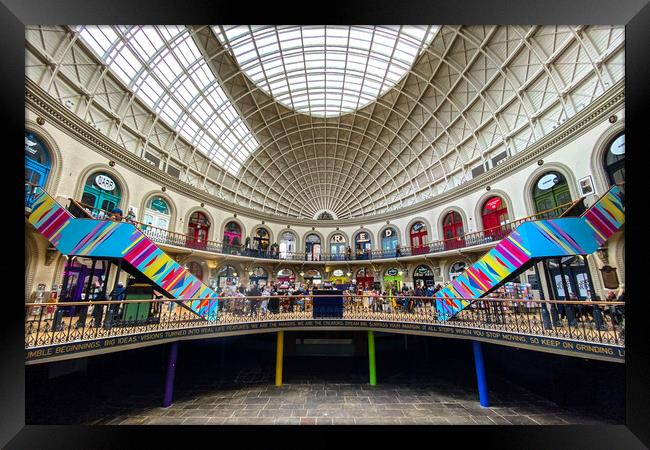 Leeds Corn Exchange Framed Print by Apollo Aerial Photography