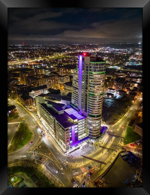 The Dalek Building Leeds Framed Print by Apollo Aerial Photography