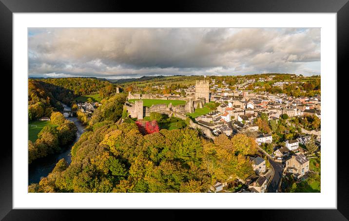 Richmond North Yorkshire Framed Mounted Print by Apollo Aerial Photography